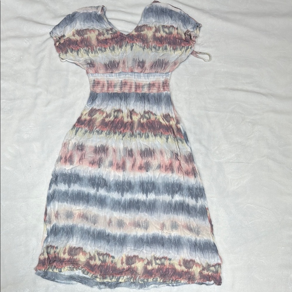 Multicolor Tie-Dye Women's Dress